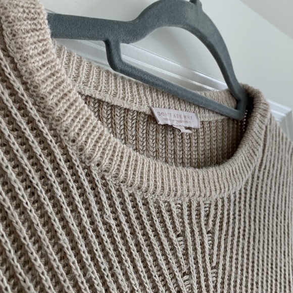 Brown & Cream Striped Sweater - Picture 4 of 5